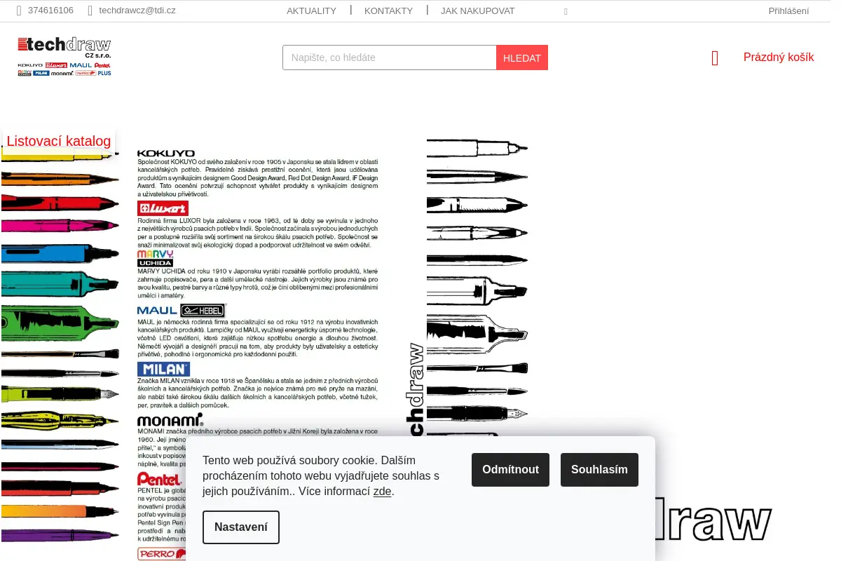 TechDraw CZ s.r.o. dovozce světových značek psacích potřeb